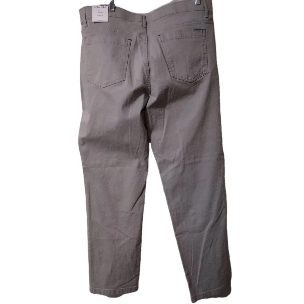 Calvin Klein Gray Jeans Men's Size W36 x L30 Slim Fit Denim  Stretch Flex Waist